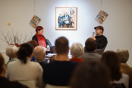 Pogovor Petre Lesjak Tušek z ilustratorjem Cirilom Horjakom (2)